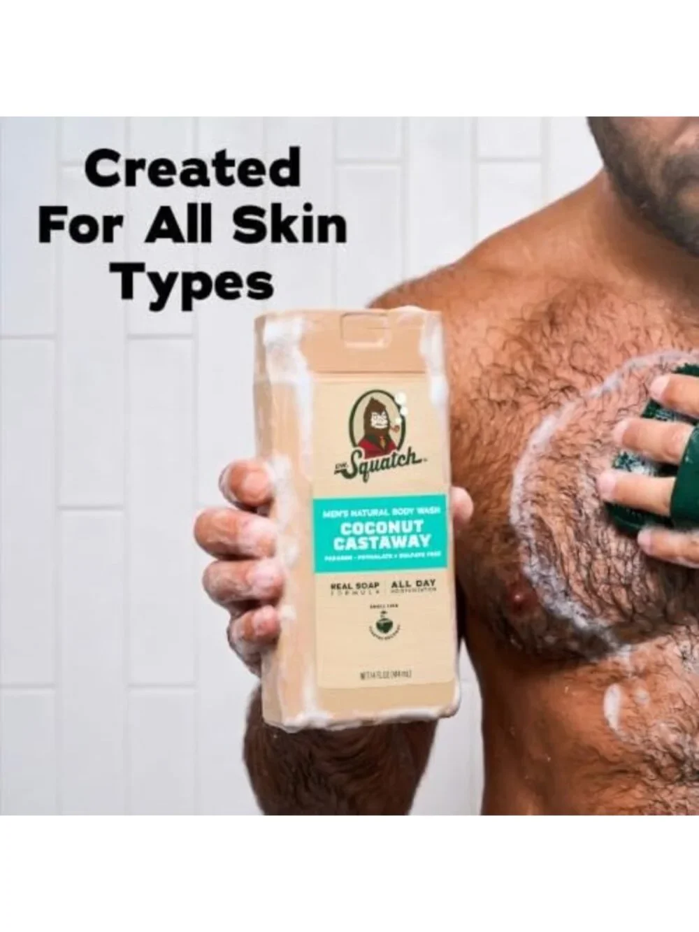 Natural Men's Body Wash 2-Pack - Moisturizing, Nourishing, Long-Lasting Scent